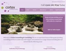 Tablet Screenshot of cortexgroup.com.au